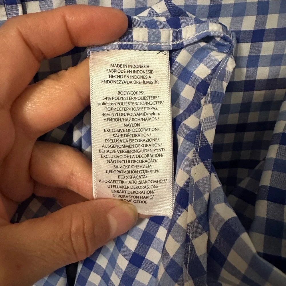 Ralph Lauren Blue and White  Big Boys Shirt